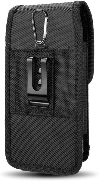 Cell Phone Pouch Nylon Holster Case with Belt Clip Cover For Motorola G Stylus (2021)/G Power (2021)/G Play (2021)/Z2 PLAY/Z2 Force/Z3 Play/Z Play Case