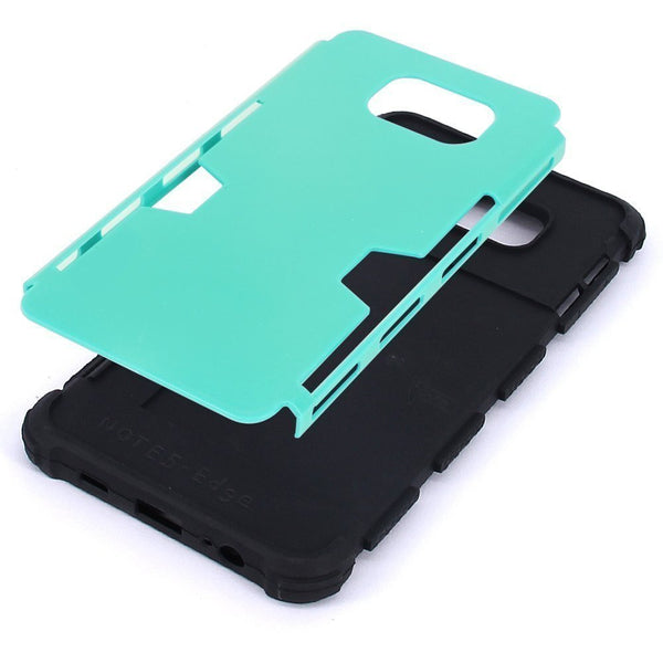samsung galaxy note 5 case - teal hybrid with card slot - www.coverlabusa.com