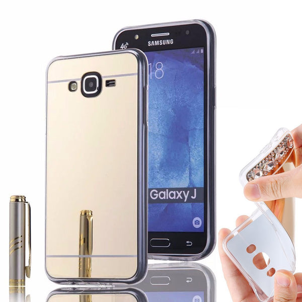 Galaxy J3 Case, Galaxy Sky, Galaxy Express Prime Case, Galaxy Sol, Galaxy Amp Prime - mirror gold - www.coverlabusa.com