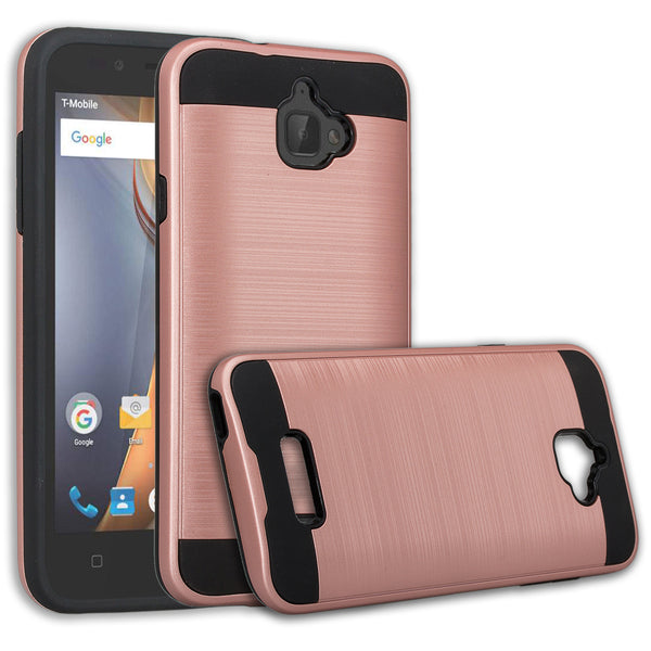 coolpad catalyst case cover - brush rose gold - www.coverlabusa.com