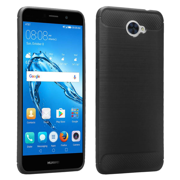Huawei Ascend XT 2 Case, Slim [Shock Resistant] TPU Case Cover for Huawei Ascend XT 2 - Brush Black