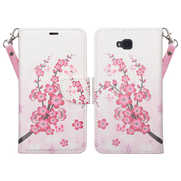 huawei ascend xt leather wallet case - cherry blossom - www.coverlabusa.com
