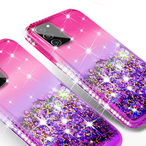 glitter phone case for samsung galaxy s20 fan edition - hot pink/purple gradient - www.coverlabusa.com