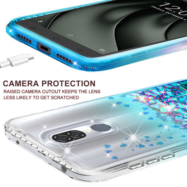 clear liquid phone case for coolpad legacy - teal - www.coverlabusa.com