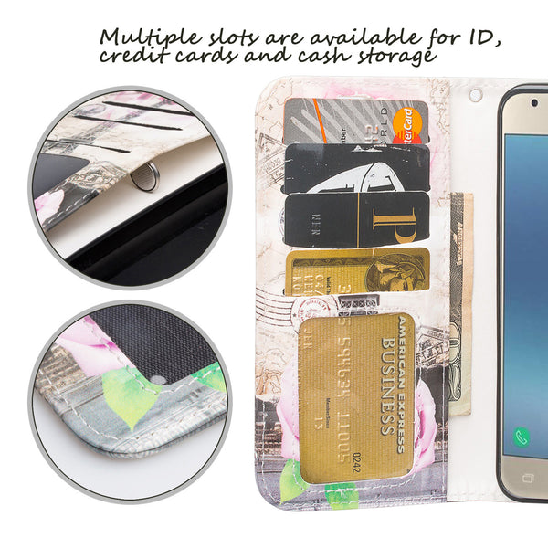 Samsung Galaxy J3 (2018) Wallet Case - paris - www.coverlabusa.com