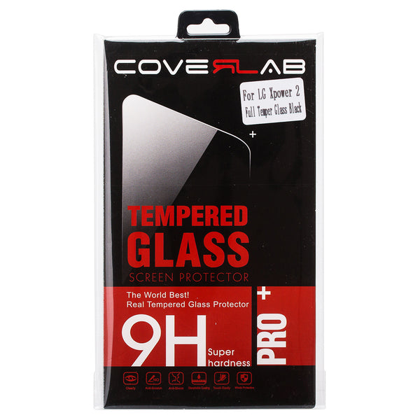 lg x power 2 screen protector tempered glass - black - www.coverlabusa.com