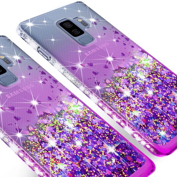 clear liquid phone case for samsung galaxy s9 - purple - www.coverlabusa.com 