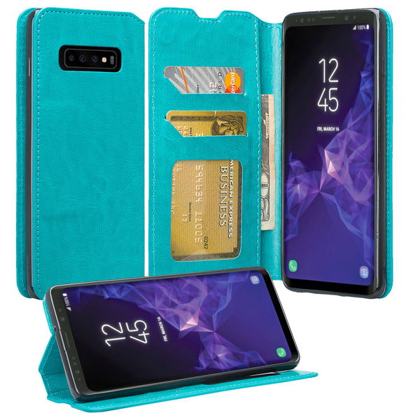 Samsung Galaxy S10 Plus Wallet Case - teal - www.coverlabusa.com